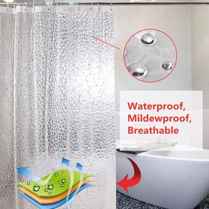 Cortinas de ducha Cortina de baño impermeable con 12 ganchos Juego de anillos Durable Fácil de limpiar Exquisito Conveniente Ecológico Versátil