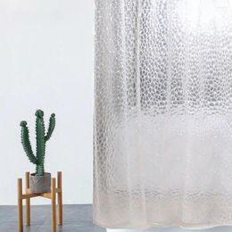 Rideaux de douche étanche rideaux soucieux de la santé avec hexagone translucide 3D pour baignoire