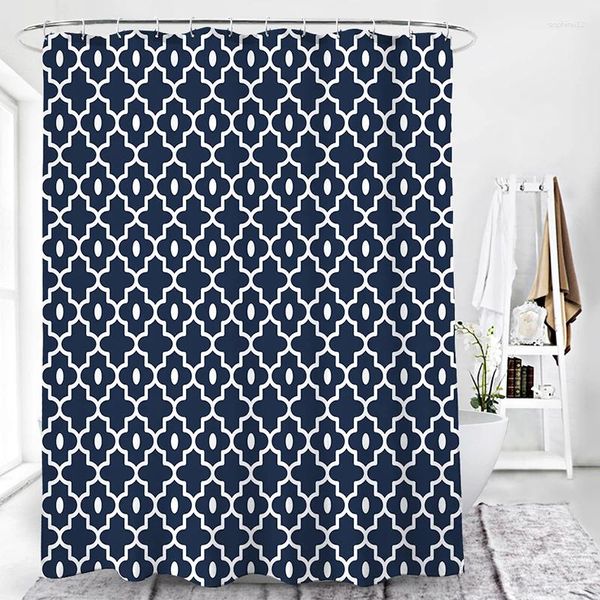 Rideaux de douche rideau étanche polyester environnemental bain ménage épaisse décoration de salle de bain à l'épreuve
