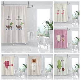 Cortinas de ducha Cortina de ducha de tela impermeable Accesorios para cortinas de baño 180x200 Cortina de baño para ducha 240*200 decoración linda de dibujos animados 240x200 230322