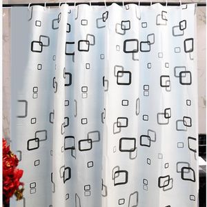 Rideaux de douche imperméable géométrique rideau clair Nature esthétique nordique lavable Tenda Bagno ensemble BA60YL