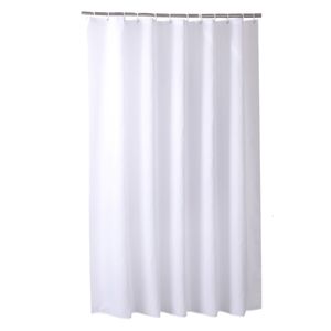 Shower Curtains White Shower Curtains Waterproof Thick Solid Color Bath Curtains for el Bathroom Bathtub Large Wide Bathing Cover with Hooks 230303