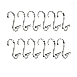 Douchegordijnen YO-12 Stuks T-Bar Metalen Gordijnhaken Roestbestendige Ringen Voor Kinderbadkamergasten