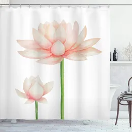 Douche rideaux de yoga rideau pastel coloré en fleurs fleuris