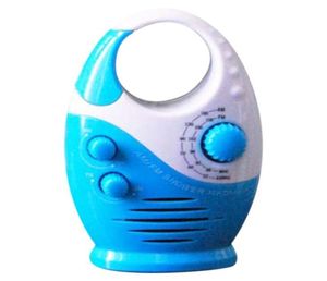 Radio de douche AM FM Portable Mini poignée supérieure bouton suspendu étanche musique salle de bain carte d'insertion haut-parleur alimenté par batterie 2400740