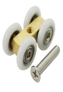 Rodón de puertas de vidrio corredizo de ducha Polea de madera ultraquiet Hardware de nylon Wheel Hardware7813687