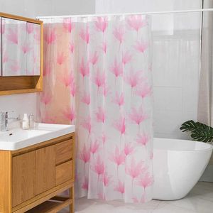Rideau de douche pour décoration de salle de bain, rideau de douche en tissu imprimé imperméable avec doublure de douche douce et Durable