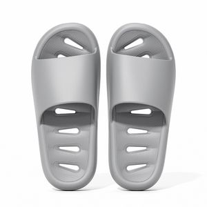 Douches slippers voor mannen en vrouwen zomerhuis binnen water lekkage anti slip huishouden eva badkamer sandalen grijs