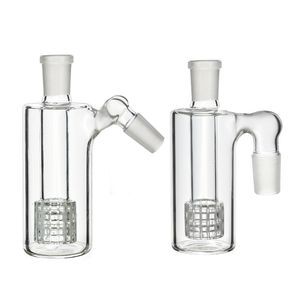 Recycleur de pomme de douche Attrape-cendres Fumer Perc Verre 45 ou 90 Degrés Joint Catcher Collector 14mm Mâle Pour Bongs Narguilé Tuyau D'eau Accessoires Couleur