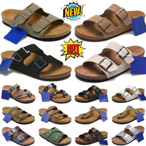 Sandales d'expédition gratuites pour hommes femmes pantoufles de créateur birkenstock diapositives chaussures en daim cuir boston sabots boucle extérieure sangle appartements