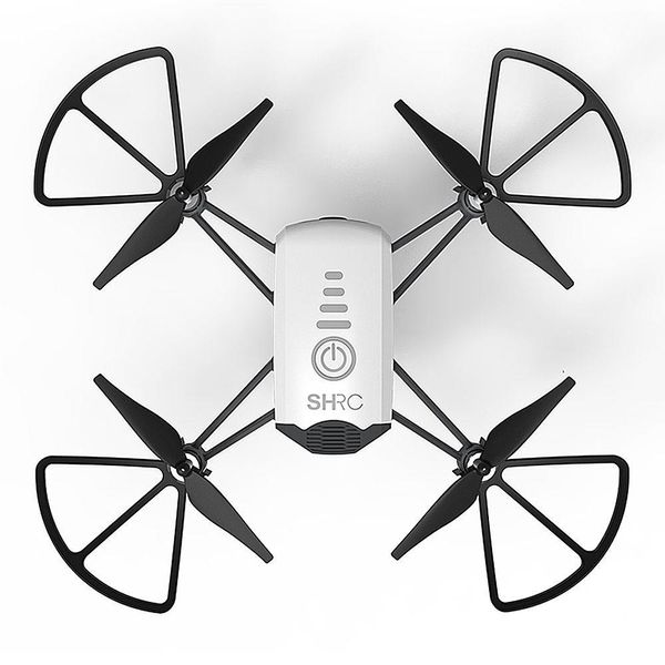 SHRC H2 Locke 2K WIFI FPV RC Quadcopter Smart Follow Optical Flow Positioning Mode RTF Blanc - Trois Batteries