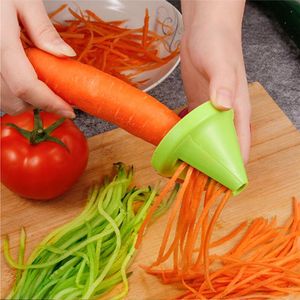 Coupe-radis en spirale pour carottes et légumes, dispositif de déchiquetage, râpe, outil de cuisine, Gadget, modèle d'entonnoir