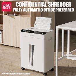 Shredder Deli Shredder A4 Size 18L Capaciteit 10 minuten Continu Auto+Handmatige Dual Mode Visual Paper Cartridge Shredder 220V