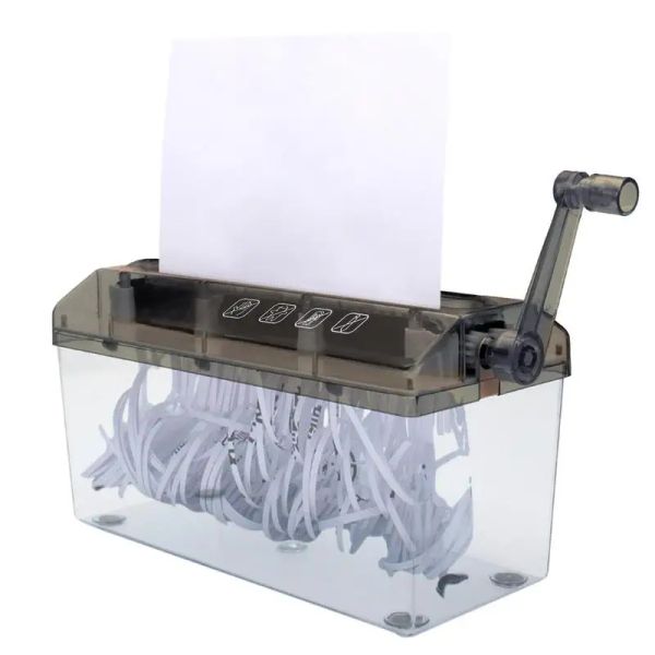 Shredder Portable Paper Shredders Document Strip Machine Machine Machine Machine plusieurs feuilles Papier Shredder pour bureau de bureau