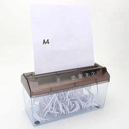Shredders Hand Shredder Manual Paper Cutting Machine A4 pour Home Mini Portable Manual Shredder for Home School and Office