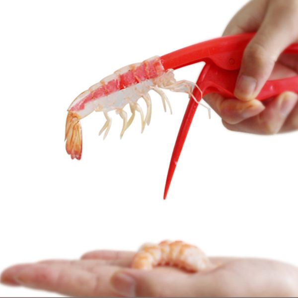 Éplucheur de crevettes Pince à éplucher les crevettes en plastique Crevettes de cuisine Machine à décortiquer les crevettes Homard Outils créatifs