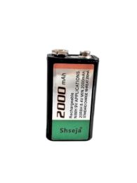 Shseja 9V 6F22 2000mAh Ni-MH Batterie rechargeable + 9v Current High Current Smart Livraison gratuite