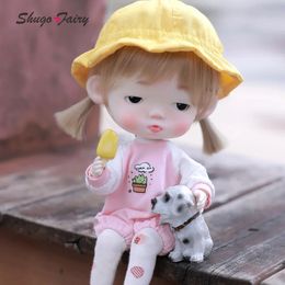 Shuga Fairy Tudou Potato 16 muñecas BJD con cabeza grande de 25 cm, muñeca articulada con bola de regalo bonita 240301