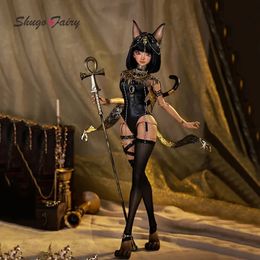 Shugafairy bast 14 muñecas bjd fantasía antiguo Egipto Egipto Estilo de lucha misterioso Guard de gato Guard de alta calidad Regalos de muñecas 240422