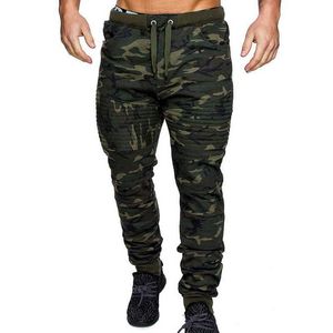 SHUJIN Camouflage Streetwear Pantalon Hommes Sport Leggings Fitness Harem Pantalon Slim Fit Pantalon De Jogging Taille Élastique Joggers Pantalon X0621