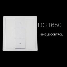 Luiken Dooya Wall Switch DC1650 DC1651 Single Double Channel afstandsbediening, DC1680 DC114B enkele ontvanger met draden voor buisvormige motor