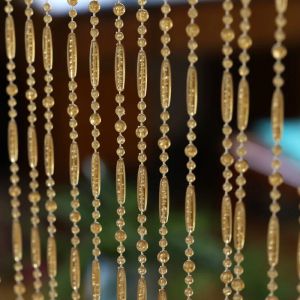 Volets transparents perles acryliques rideau de porte intérieure de la maison intérieure de la maison de la maison rideau bricolage de la scène de la scène