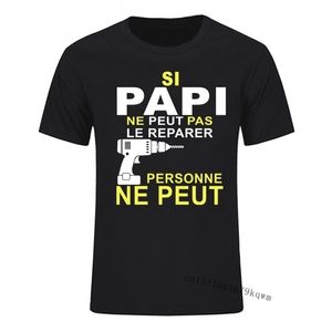 Si Papi Ne Peut Pas Le Réparer Personne Ne Peut T-Shirts À Manches Courtes Conception Drôle T-shirt Esthétique Tumblr Homme T-shirt 210409
