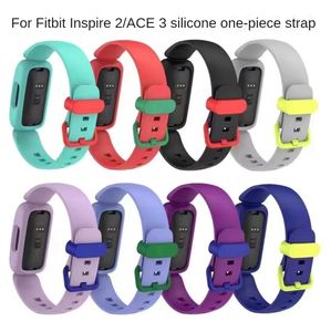 Siamese siliconen riem voor Fitbit ACE3 INSPIRE2 Vervangbare armband sport polsband horlogeband Smart accessoires
