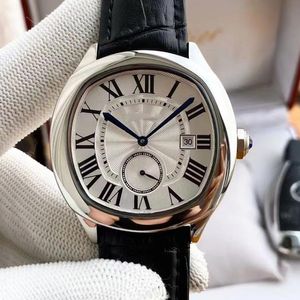 Relógio mecânico automático masculino 41.5mm pulseira de couro designer safira à prova dwaterproof água casual clássico moda relógio montre de luxe