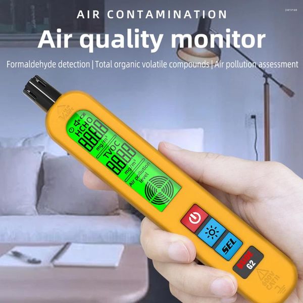 Detector de calidad del aire del hogar G2 TVOC TVOC HCHO Tester Formaldehído medidor Tipo-C Cargo con cubierta protectora de silicona