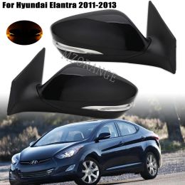 Chauffage du rétroviseur latéral pour Hyundai Elantra 2011-2013 Miroir de recul externe Turn Signal REVERSING Mirror Assy 6 broches