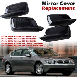 Side Achteruitkijkspiegel Cap Wing Mirror Cover Fit Voor Bmw 7 Serie E65 E66 2001-2008 E67 2002-2008 E46 Coupe Auto Accessoires270m