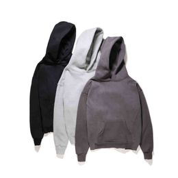 Side Split oversize gewone winter fleece hoodie hoed hiphop streetwear front sweatshirt dames unisex