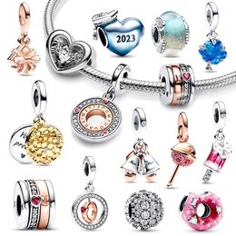 Sier – boîte d'amour rotative 2024, breloques en perles adaptées au Bracelet Original pour femmes, bijoux cadeaux à faire soi-même, nouvelle collection été 755