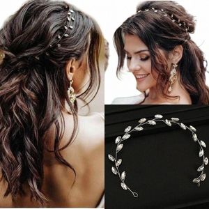 Sier couleur diadèmes de mariée bandeaux pour mariage à la main moins cher cristal femmes bijoux de cheveux filles casque vente chaude headdr y2ia #