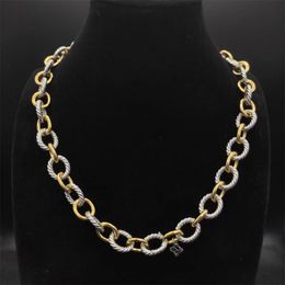 Sier DY Diamond Heart Colgante Diseñador para Mujeres Hombres Alta Calidad Retro Madison Cadena Dy Collar Navidad Año Nuevo Regalo Joyería de fiesta