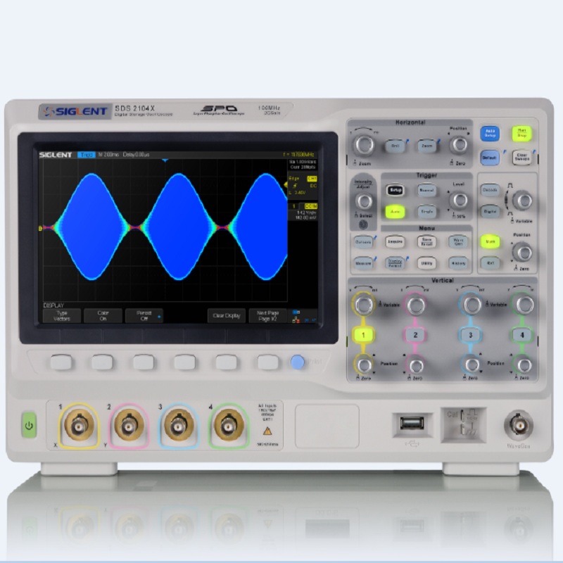 Siglent New SDS2104X Super Fosphor Osciloscópio MSO Função Superior Desempenho