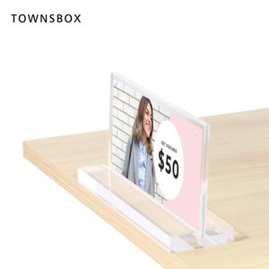 Teken Stand voor Tabel Menu Desk Reclame Poster Display Acryl Label Frame Menu Stand Herbruikbare Labelhouders voor Voedingsweergave