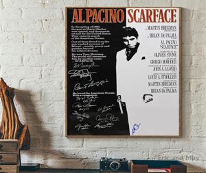 Signature film Scarface peinture affiche impression photos murales décoratives pour salon pas de cadre accessoires de décoration de la maison 11110484