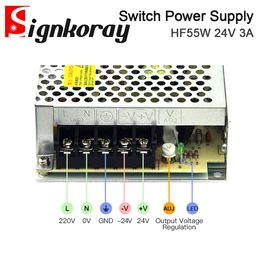 SignKoray HF55W-SE-24 Switch Voedingsvoorziening DC24V 2.3A 55W 5V-48V enkele uitgang voor industriële besturing en schermscherm