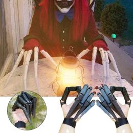Signe une paire gants de doigts articulés Halloween avec une robe de fête d'Halloween flexible Costume costume accessoires de la maison