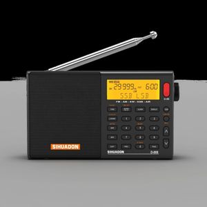 SIHUADON XHDATA D808 Draagbare radio AM FM StereoSWMWLW SSB AIR RDS Digitale luidspreker met LCD-scherm Wekker 240111