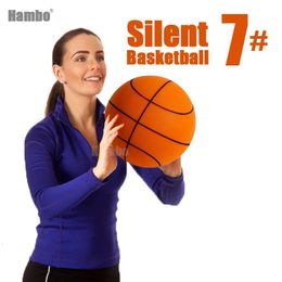 Silent Basketbal 6 Indoor Oefenen PU Basketbal 23 Mute Stuiterende Schuimbal Silent Bounce Basketbal Kinderen Volwassenen Sport Spel 231227