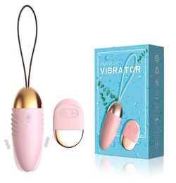 Vibrador silencioso Huevos de sexo inalámbrico Control remoto Remota de huevo controlado Jump Massager Vaginal Toys Woman13324372181755