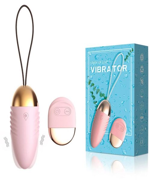 Vibratrice silencieuse Oeufs sexuels à télécommande sans fil Remotes œufs contrôlés Jump Massageur vaginal Toys sexy femme1324372830777