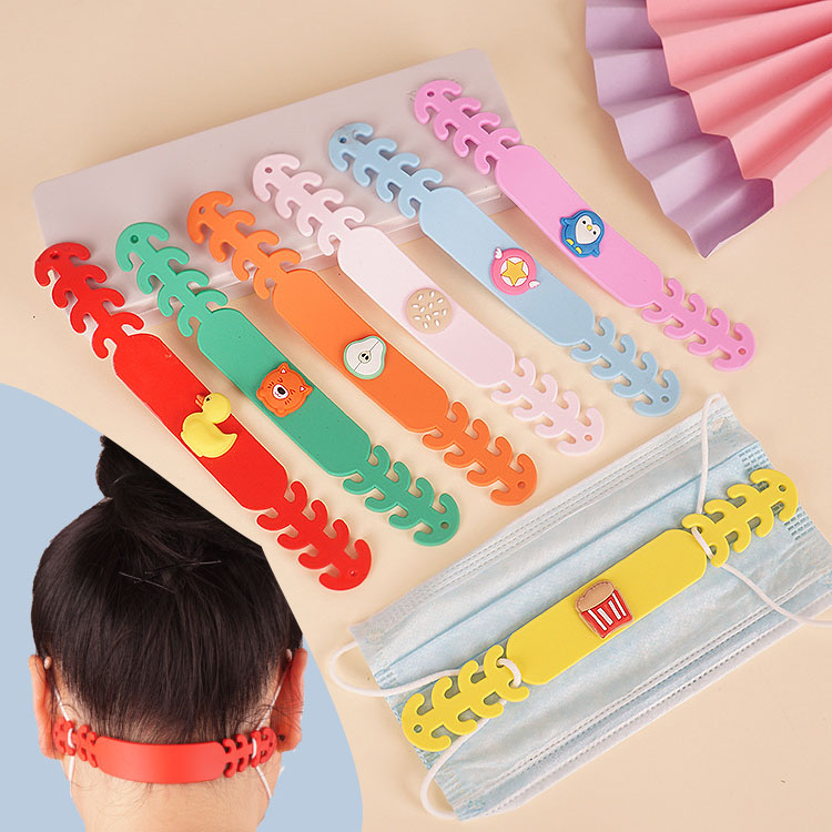 Silica Gel Ear Protection Soft Rubber Adult Children Mask Rope Hook Ear Masks Belt Extension Adjustment Buckle