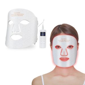 Masques faciaux LED Gel LED Thérapie 4 Color Color Retheunation Face anti-vieillissement rindes de resserrement 240318
