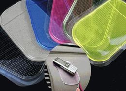 Tapis collant magique en Gel de silice, tapis antidérapant pour téléphone PDA MP3 MP4 GPS voiture couleur mixte 5618637