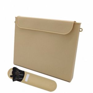 Silices make -uptas Travel Cosmetic Bag met dubbele magnetische gesp flap fi make -up borstels tas voor dames potloodmeisjes o6ge#