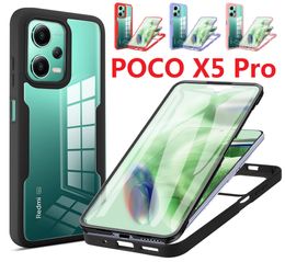 Silicon 360 ° Dubbelzijdige hoesjes voor Xiaomi 13 Pro 12X 11T 12T Pro POCO X5 F5 M5S X4 GT Case Film Screen Protector Xiaomi 12 Lite Cover
